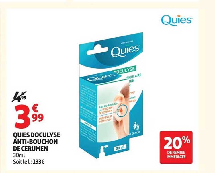 QUIES DOCULYSE ANTI-BOUCHON DE CERUMEN
