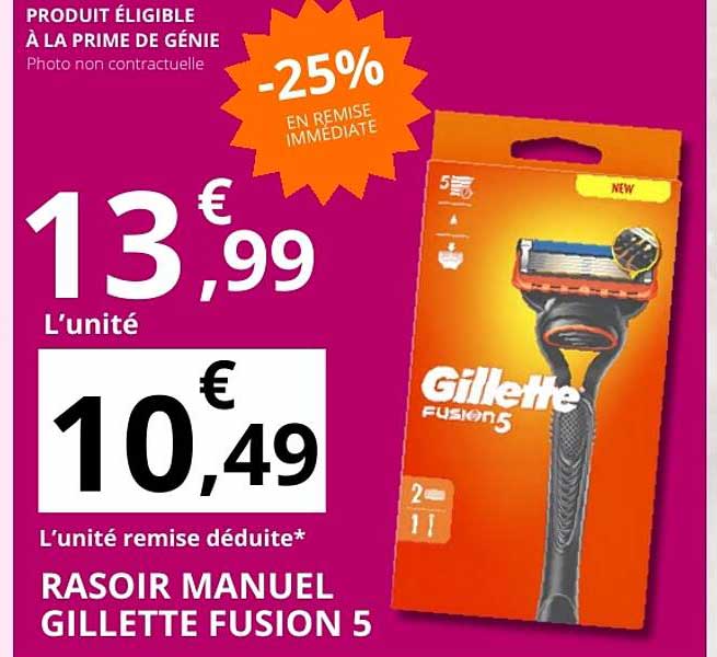 RASOIR MANUEL GILLETTE FUSION 5