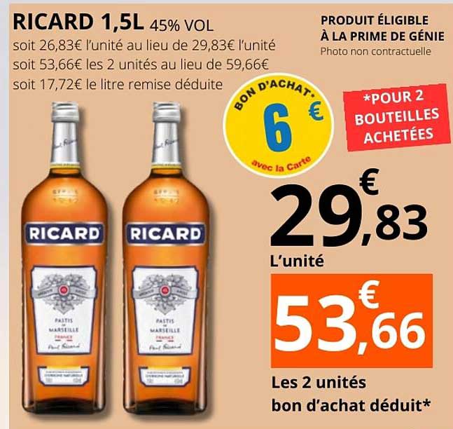 RICARD 1,5L 45% VOL