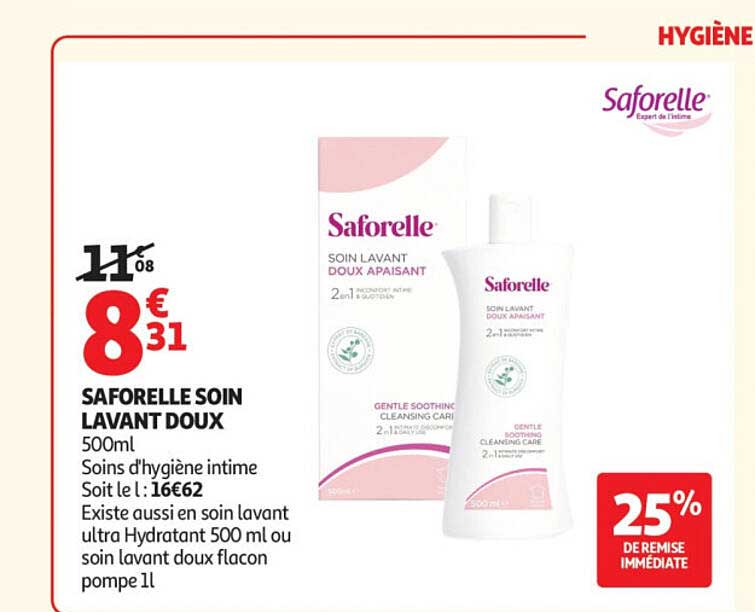 SAFORELLE SOIN LAVANT DOUX 500ml