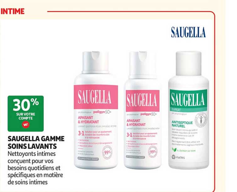 SAUGELLA GAMME SOINS LAVANTS