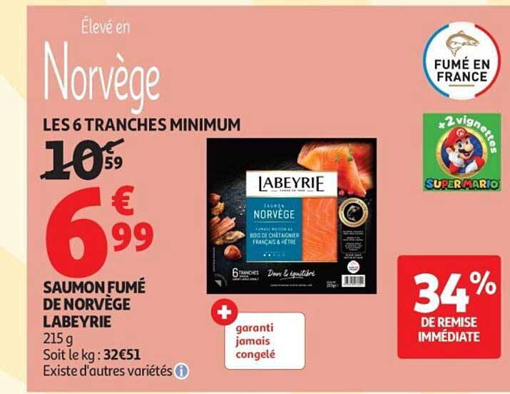 Saumon fumé de Norvège Labeyrie