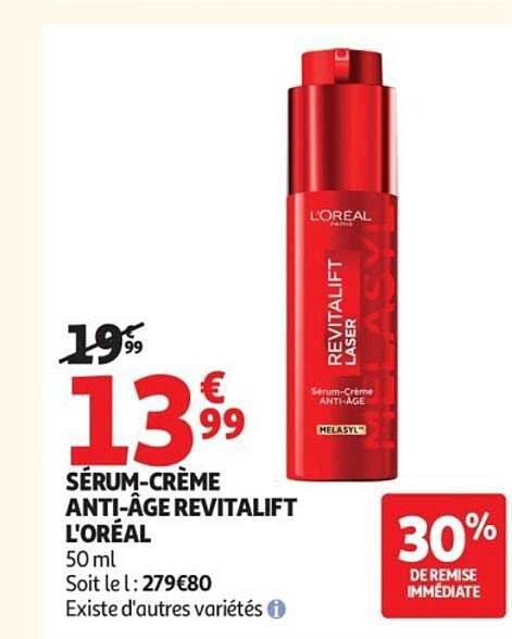 SÉRUM-CRÈME ANTI-ÂGE REVITALIFT L'ORÉAL