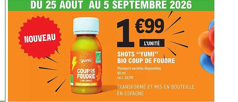 SHOTS “YUMI” BIO COUP DE FOUDRE