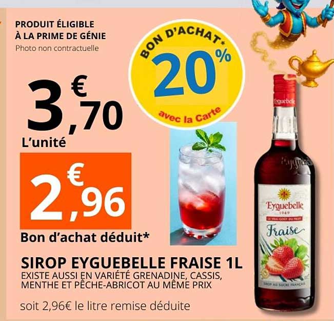 SIROP EYGUEBELLE FRAISE 1L