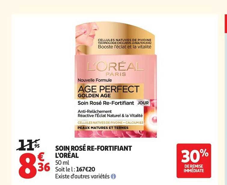 SOIN ROSÉ RE-FORTIFIANT L'ORÉAL