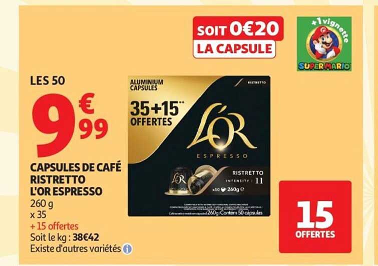 SOIT 0€20 LA CAPSULE