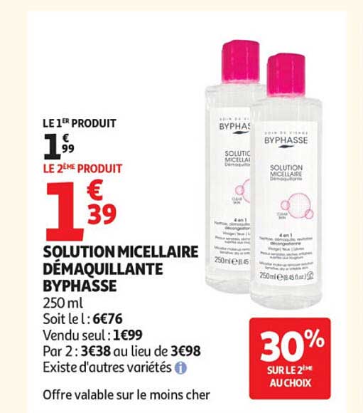 SOLUTION MICELLAIRE DÉMAQUILLANTE BYPHASSE