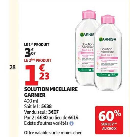 SOLUTION MICELLAIRE GARNIER
