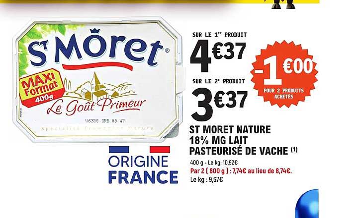 ST MORET NATURE 18% MG LAIT PASTEURISE DE VACHE (1)