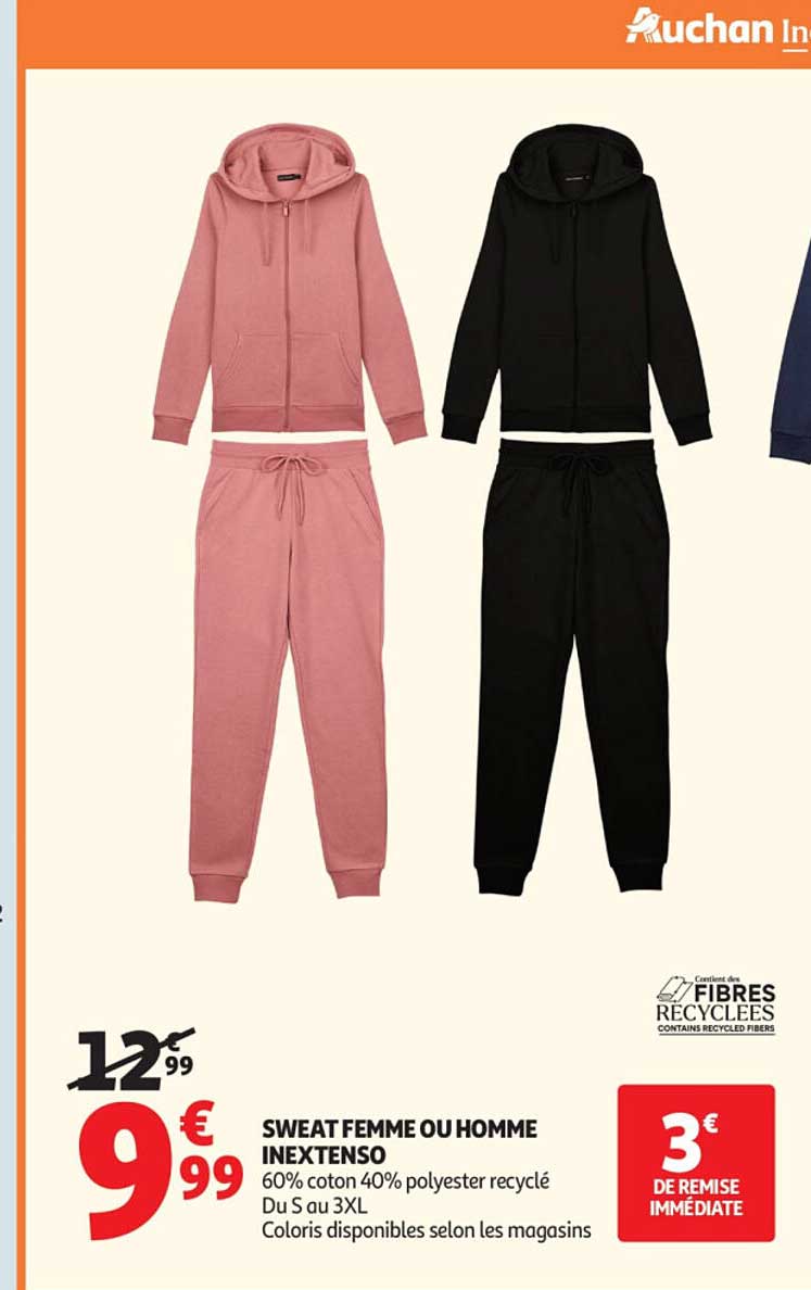 SWEAT FEMME OU HOMME INEXTENSO