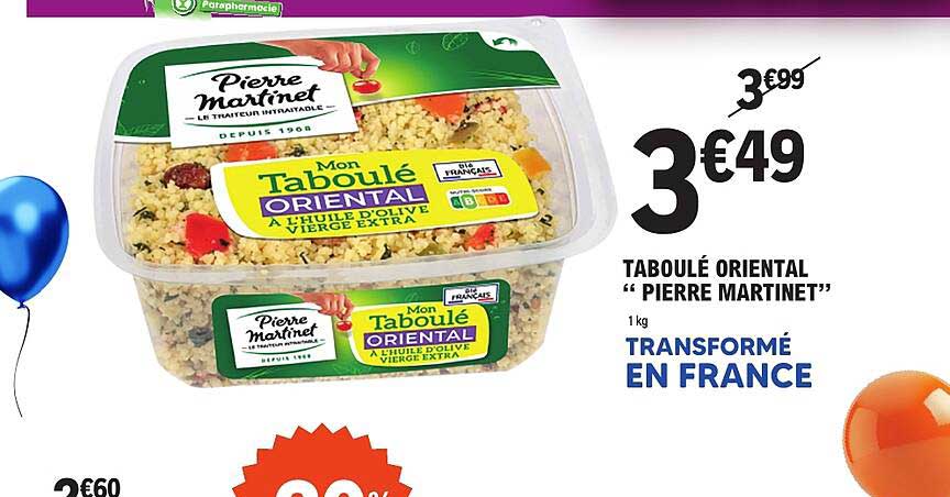 TABOULÉ ORIENTAL “ PIERRE MARTINET”