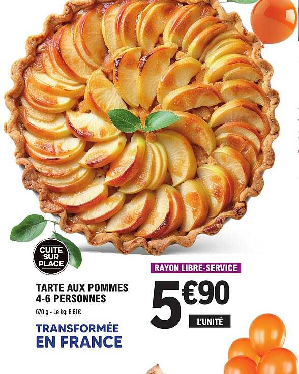 TARTE AUX POMMES 4-6 PERSONNES