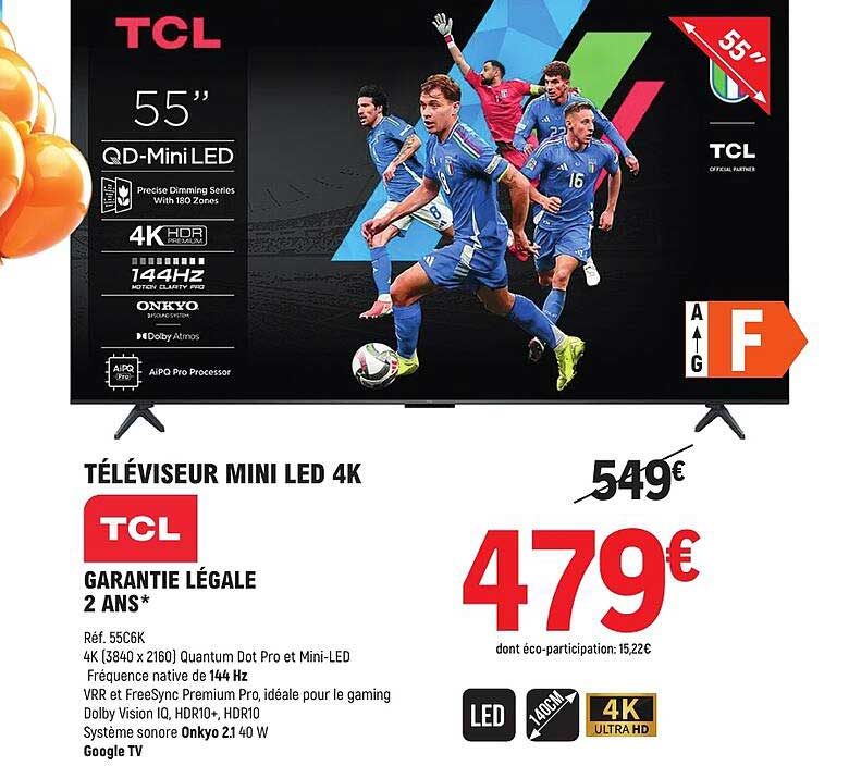 TÉLÉVISEUR MINI LED 4K