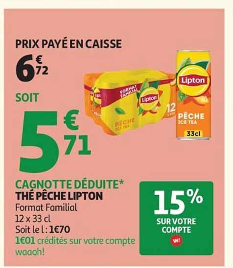 THÉ PÊCHE LIPTON