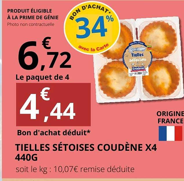 TIELLES SÉTOISES COUDÈNE X4 440G