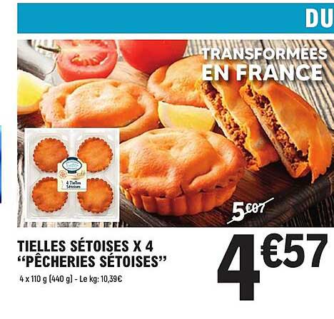 TIELLES SÉTOISES X 4 “PÊCHERIES SÉTOISES”