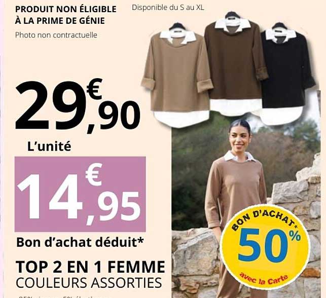 TOP 2 EN 1 FEMME