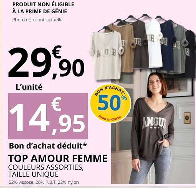 TOP AMOUR FEMME