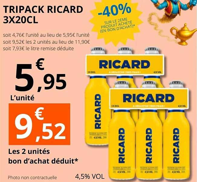 TRIPACK RICARD 3X20CL