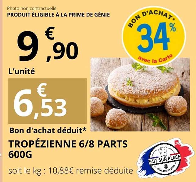TROPÉZIENNE 6/8 PARTS 600G