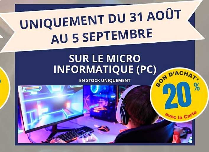 UNIQUEMENT DU 31 AOÛT AU 5 SEPTEMBRE