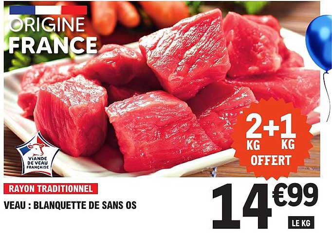 VEAU : BLANQUETTE DE SANS OS