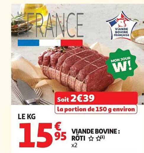 VIANDE BOVINE : RÔTI x2