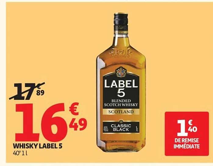 WHISKY LABEL 5