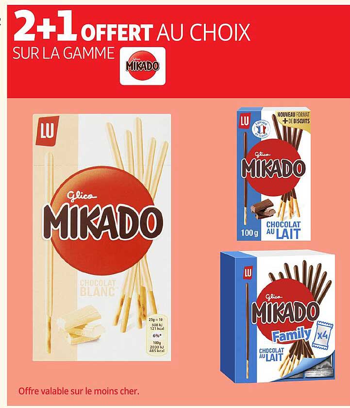 2+1 OFFERT AU CHOIX SUR LA GAMME MIKADO