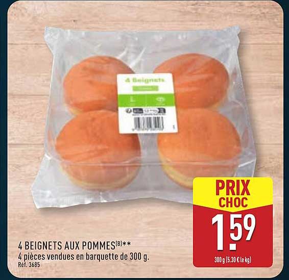 4 BEIGNETS AUX POMMES