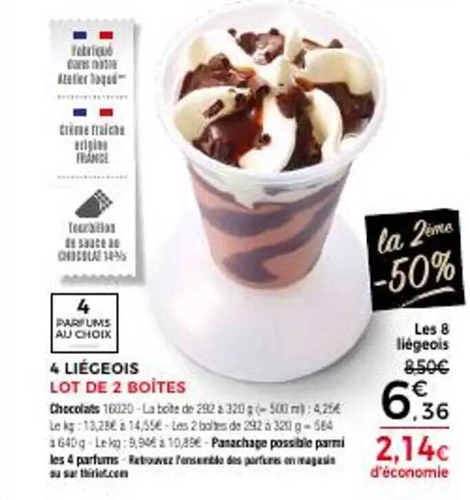 4 LIÉGEOIS LOT DE 2 BOÎTES