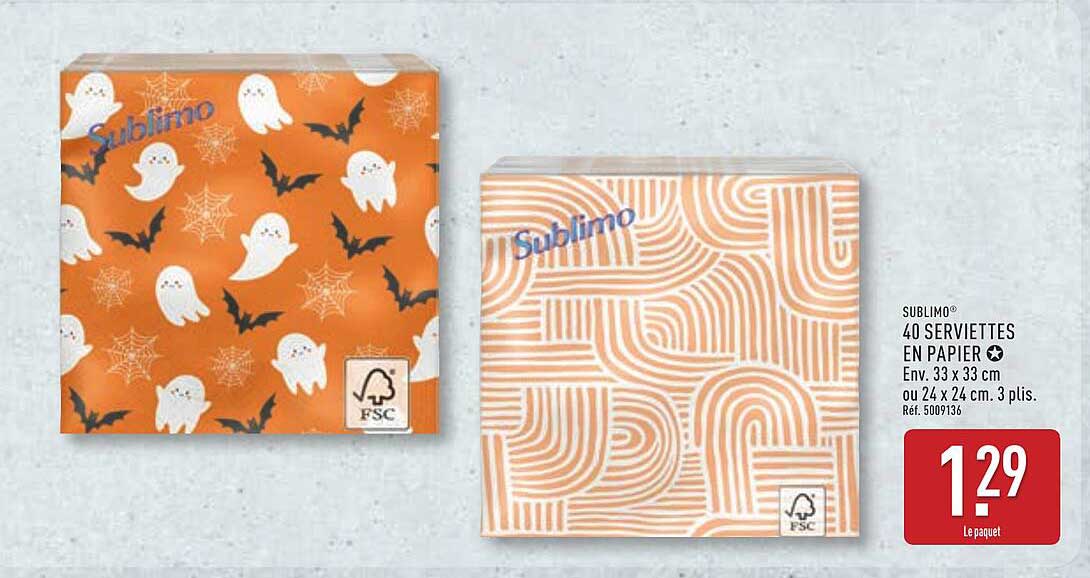 40 SERVIETTES EN PAPIER