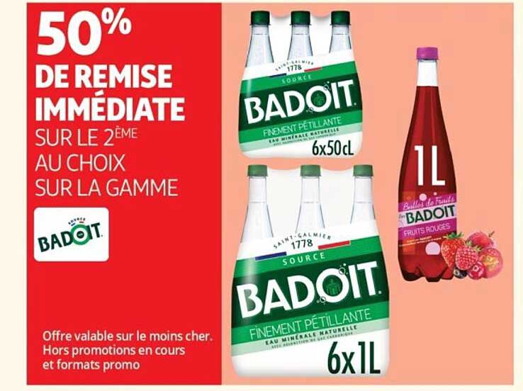 50% DE REMISE IMMEDIATE SUR LE 2ÈME AU CHOIX SUR LA GAMME