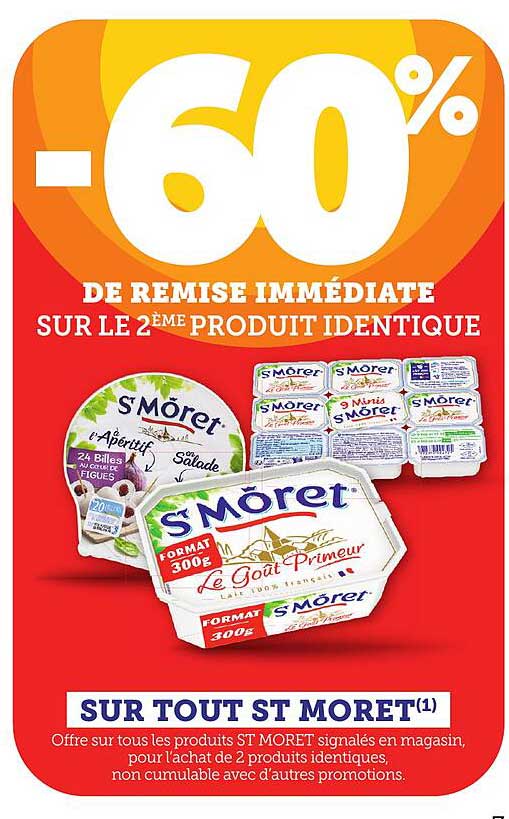 -60% DE REMISE IMMEDIATE SUR LE 2ÈME PRODUIT IDENTIQUE