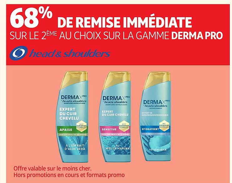 68% DE REMISE IMMÉDIATE SUR LE 2 ÉME AU CHOIX SUR LA GAMME DERMA PRO