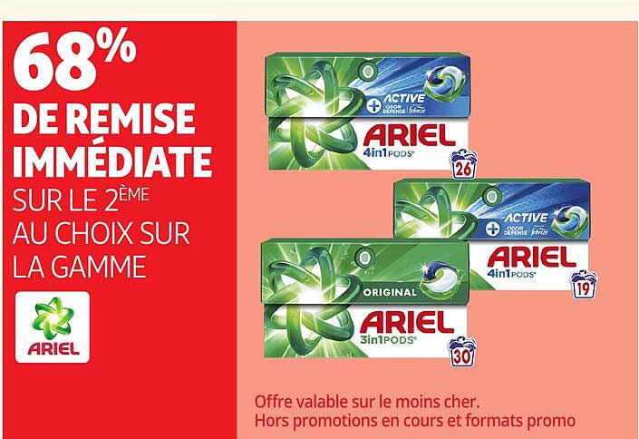 68% DE REMISE IMMEDIATE SUR LE 2ÈME AU CHOIX SUR LA GAMME