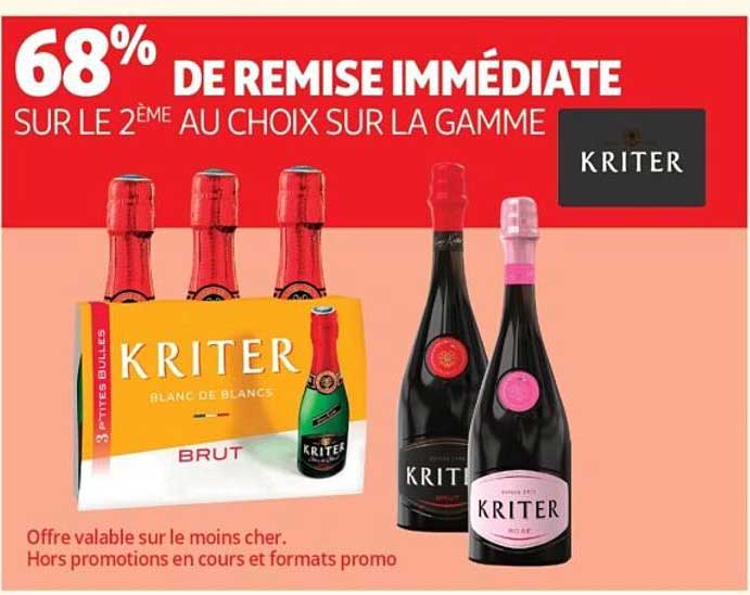 68% DE REMISE IMMINENTE SUR LE 2ÈME AU CHOIX SUR LA GAMME