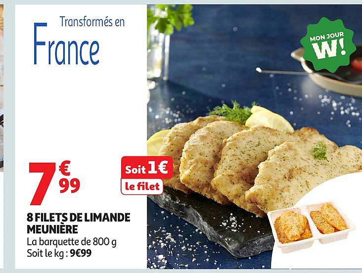 8 FILETS DE LIMANDE MEUNIÈRE