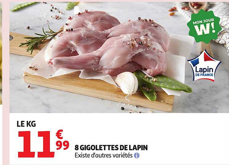8 GIGOLETTES DE LAPIN