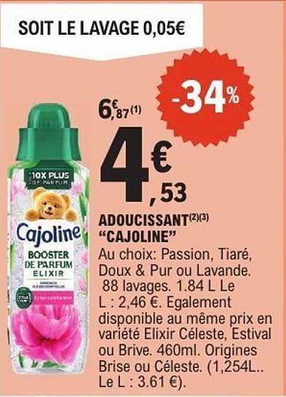 ADOUCISSANT "CAJOLINE"