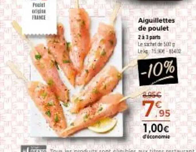 Aiguillettes de poulet