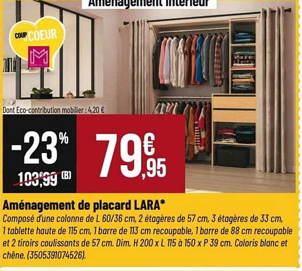 Aménagement de placard LARA*