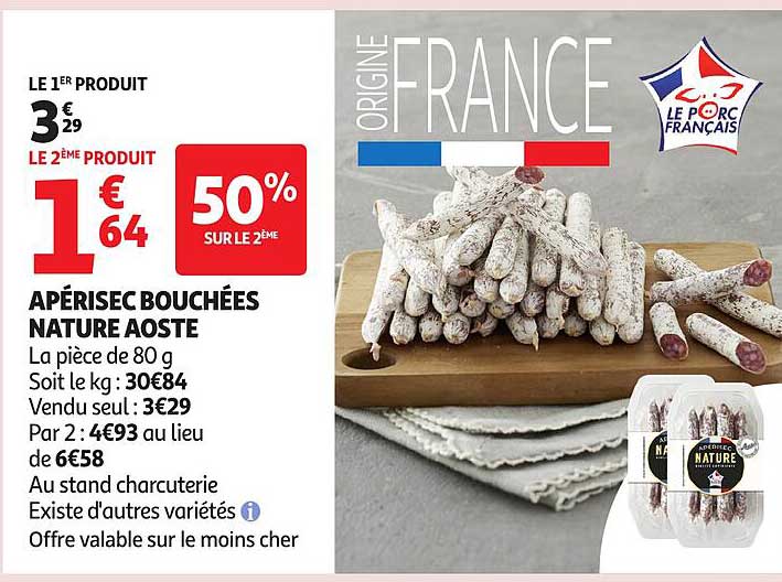 APÉRISEC BOUCHÉES NATURE AOSTE