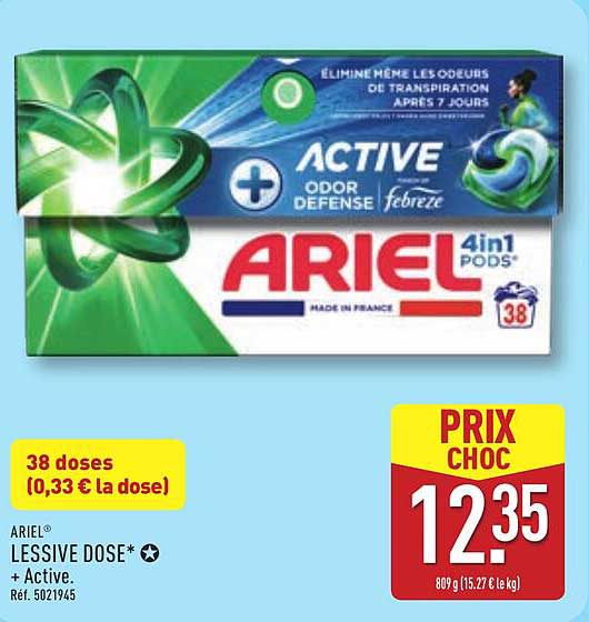 ARIEL® LESSIVE DOSE* + Active.