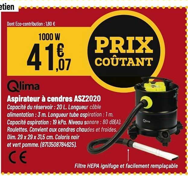 Aspirateur à cendres ASZ2020