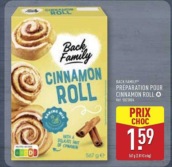 BACK FAMILY® PRÉPARATION POUR CINNAMON ROLL