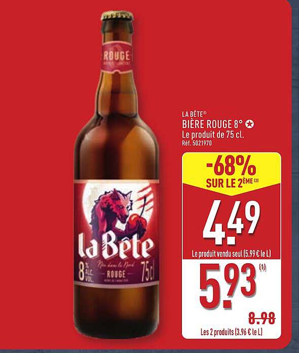 BÂTE® BIÈRE ROUGE 8°