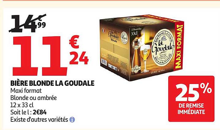 BIÈRE BLONDE LA GOUDALE