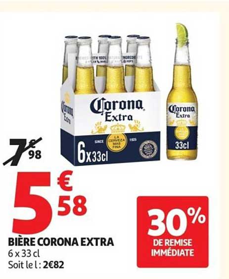 BIÈRE CORONA EXTRA 6 x 33 cl